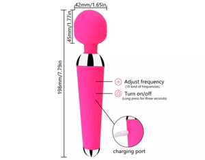 Waterproof Wand Massagers 10 Speeds G Spot Vibrator