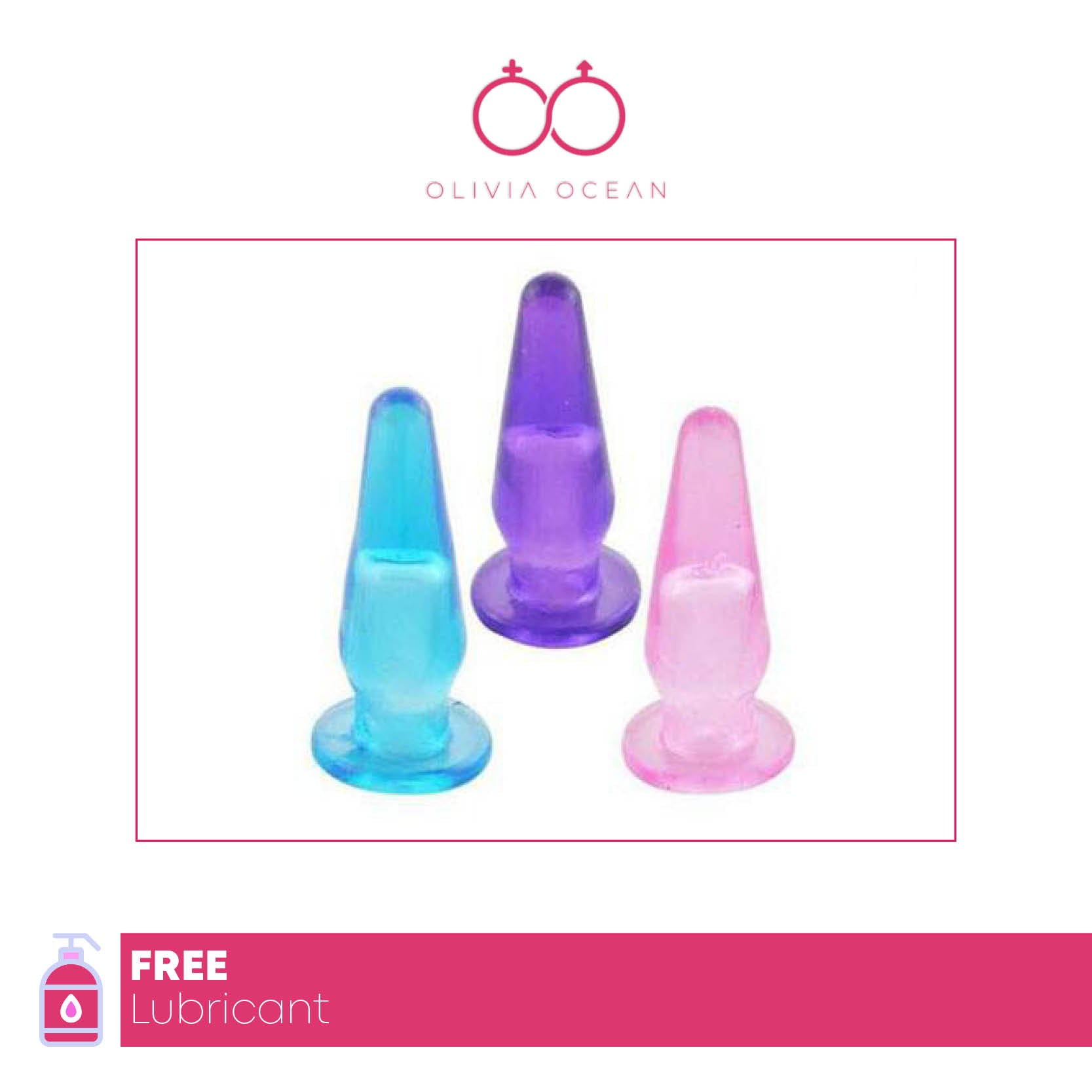 Mini Butt Plug - Finger Hole - Small Beginners Slim Anal Dildo Adult Sex Toy